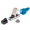 KELine beznástrojový konektor RJ45/s pre priamu montáž, Cat5E/6/6A/7/7A