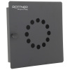 skriňa na úschovu 10 kľúčov Rottner Key Point 10, dvierka s magnetickým uzáverom, čierna