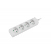 Lanberg prodlužovací 4 zásuvky 1.5m bílé PS0-04E-0150-W Natec