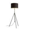 RENDL LUTON/RON 55 stojanová Pollycotton čierna/čierna/kov 230V LED E27 15W