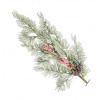 MagicHome Vánoční větvička, s lesními plody, 65 cm, 1bal. = 2ks, cena za 1ks