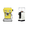 Ascaso Dream ONE, Sun Yellow + Eureka Mignon Perfetto, BL white