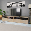 vidaXL TV stolíky, 2 ks, drevotrieska, 95x35x36 cm, dubová farba 275111