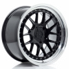 JAPAN RACING Japan Racing Jr40 8.5x18 5x105 ET15-35 Glossy Black W/Machined Lip 72.6