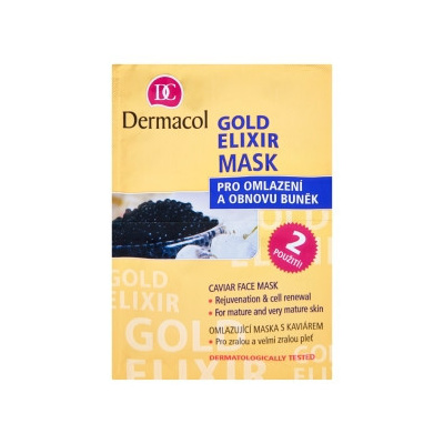 Dermacol Gold Elixir Mask Omladzujúca maska s kaviárom 2 x 8 g