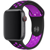 Remienok pre Apple Watch (42/44/45mm) Sport, black-purple (veľkosť S)