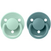 BIBS De Lux dudlíky z přírodního kaučuku 2ks - 0-6m Nordic Mint/Island Sea (180232)