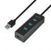 Axagon HUE-S2BL HUB USB-A 1.2m 4x USB 3.0