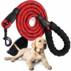 Lalazoo výcvikové lanové vodítko, 10 m (Cvičné VODÍTKO pre psov, reflexné, WANDER, 10 m, SILNÉ červené)