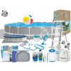Bazén Intex s kruhovým rámom 610 x 610 cm (Veľký rámový záhradný bazén Intex 610x132 s čerpadlom 26756 22v1 MODEL 2025)