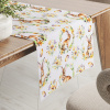 Biante Veľkonočný teflónový behúň na stôl TF-107 Zajačiky na bielom 35x140 cm