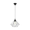 Luster Eglo 94188 Tarbes E27 1x60 W čierny
