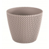 Kvetináč SPLOFY 18,7 cm - farba: mocca - vrstva - - Prosperplast