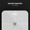 AENO Smart osobná váha ABS0001S, do 180kg, BMI, 15 indexov, BTTH, Aplikácia, Specialné sklo, Displej ABS0001S