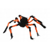 STRAŠIDELNÝ CHLPATÝ PAVÚK NA HALLOWEEN ČIERNO-ORANŽOVÝ 75 CM