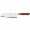 Lion Sabatier Nôž Santoku SAVEUR 18 cm, mosadzné nity, hnedý