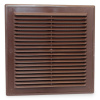Vents Štvorcová plastová mriežka so sieťkou 204x204mm hnedá MV 150S BROWN
