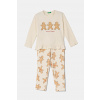 Pyžamo United Colors of Benetton béžová farba, vzorované, 3DKE0P07Z 3DKE0P07Z.G.Seasonal 160