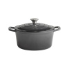 APS Liatinový hrniec s pokrievkou 5 STARS, priemer 25 cm, 4 l, sivý
