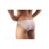 Pánske erotické sieťované priehľadné slipy Biela XL