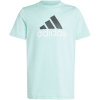 adidas Essentials Two-Color Big Logo Cotton Tee Jr IB4097 (191557) Black 164cm