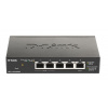 D-Link DGS-1100-05PDV2 5-Port Gigabit PoE Smart Switch, bez zdroje - napájen přes PoE, 2 PoE porty DGS-1100-05PDV2