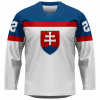 Slovensko - 2022 Hokejový Replica Fan Dres Biely/Vlastné meno a číslo Dámske M