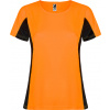 Roly Dámske športové tričko SHANGHAI Farba: FLUOR ORANGE/BLACK, Veľkosť: 2XL