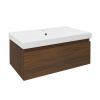 Swiss aqua technologies Koupelnová skříňka s umyvadlem SAT B-Way 80x30x45 cm ořech mat BWAY80NUTU1