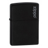 Zippo Black Matte Logo 26092