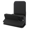 Flip pouzdro FOLIO Side Magnet iPhone 16 – černé (Stylové flip pouzdro a kryt FOLIO Side Magnet pro Apple iPhone 16 – černý obal s magnetickým zapínáním a kapsou na kartu)