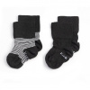 KipKep Detské ponožky Stay-on-Socks Veľ. 6 - 12 m 2 páry Black Stripes