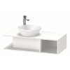 DURAVIT D-Neo závesná skrinka pod umývadlo na dosku Compact, 1 otvorená priehrada vpravo, 1000 x 480 x 260 mm, biela matná, DE491901818