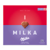 Milka I love bonboniéra lieskovooriešková náplň