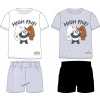 WE BARE BEARS Chlapčenské pyžamo - Medzi nami medvede 5204751, biela / šedé kraťasy Farba: Biela, Veľkosť: 140