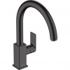 Hansgrohe Vernis Shape Drezová batéria s otočným ramienkom, matná čierna 71871670