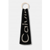 Šál s prímesou vlny Calvin Klein čierna farba, vzorovaný, LV04F8051G ONE SIZE