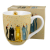 Veľký porcelánový hrnček DUO ANIMALS KOCIOV SVET PARTY 1000 ml