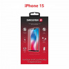 Swissten 3D Full Glue pre Apple iPhone 15 čierne 54501840