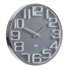 Designové nástěnné hodiny Future Time FT7010GY Numbers grey 30cm
