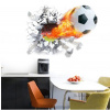 3D Nálepka na stenu Futbalová lopta Rozmer: 50 x 70cm