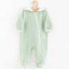Dojčenský mušelínový overal s kapucňou New Baby Comfort clothes šalviová 62 (3-6m)