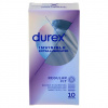 Durex Invisible Extra Lubricated Regular Fit prezervatívy 10 ks
