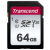 Karta TRANSCEND SDXC 64GB 300S, UHS-I U3 V10 (R:100/W:25 MB/s) (TS64GSDC300S)