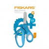 FISKARS Detské nožnice so zaoblenou špičkou 13 cm - modré trblietky FISKARS 1064073