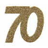 Brokátová dekorácia na stôl číslo 70, 6 ks