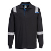 PORTWEST HI-VIS MODAFLAME WX3 FR711 / Nehorľavá reflexná polokošeľa - čierna XXXL