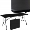 Záhradný stôl, stoličky - Turistický stravovací záhradný stôl 180x74cm čierna prémia (Turistický stravovací záhradný stôl 180x74cm čierna prémia)
