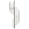 Minka STAIRS Kombinované točité schodisko Venezia biela/sivá pr. 120 cm
