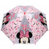 Deštník dětský Disney Minnie Mouse pruhledný s potiskem (Va 088 - 3938 pink)